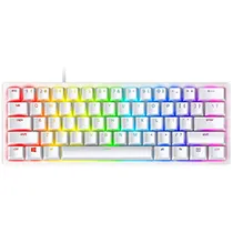 Teclado Gamer Óptico Razer Huntsman Mini 60% Clicky Purple USB / RGB / Inglés - Blanco (RZ03-03393300-R3U1)