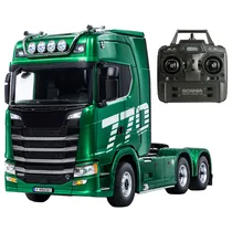Automodelo Carro Elétrico Hui Na Toys Scania 770 s V8 Truck - Escala 1/18 - 10KM/H - Recarregável - com Controle - Verde