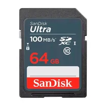 Cartao SD 64GB Sandisk Ultra 100MB/s SDXC FHD C10 SDSDUNR-064G-GN 3IN