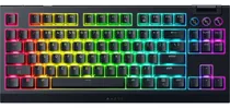 Teclado Gamer Mecânico Sem Fio Razer Blackwidow V4 Pro TKL 75% Switch Orange Layout US Preto - RZ03-05480200-R3U1