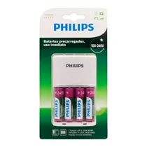 Carregador de Pilha Philips SCB-2445NB/97 AA/AAA