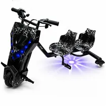 Triciclo Elétrico Audisat TE-8W DS 8" Bluetooth/Speaker - Lightning Black (1 Mês de Garantia)