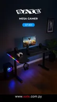 Mesa Gamer Sate GT-603 RGB 1060X810X110MM Black