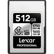 Memória Cfexpress 4.0 Lexar Professional Prata Tipo A 1750-1650 MB/s 512 GB (LCAEXS4512G-Rneng)