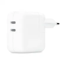 Carregador / Adaptador de Parede Apple MW2K3BZ/A A2676 / 2X USB-C - Branco