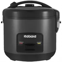 Panela Elétrica de Arroz Itatiaia PAESS1003 400 Watts 1 Litro 127V ~ 60HZ - Cinza/Preta