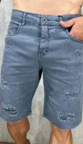 Bermuda Austin Club Sarja Slim Fit Collor 124941-Gris