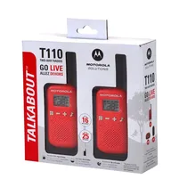 Talk About Motorola T-110 16MIAS/25KM Negro/Rojo 018831