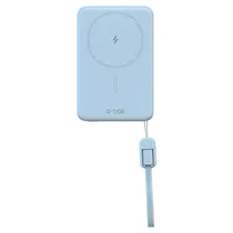 Carregador Portátil G-Tide Slim 01 - 5000MAH - USB-C/USB-C - Wireless - Azul