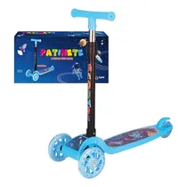Patinete Infantil Scooter c/LED Azul Astronauta