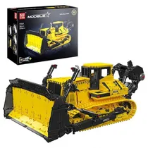 Juguete de Construccion Mould King 17049S - Remote Control Liebherr PR766 Bulldozer - 3935 Piezas