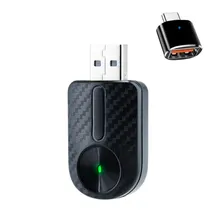 Adaptador Multimidia Wireless Carplay M27 / 2 Em 1 / USB-A - USB-C - Preto