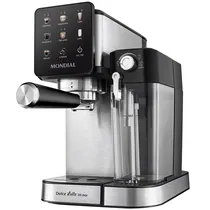 Cafeteira Mondial Dolce Latte C-28-Ecl 1.350 Watts 220V ~ 50/60 HZ - Preta/Prata
