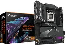 Placa Mãe Gigabyte AM5 X870 Aorus Elite WIFI7 HDMI/ USB3.2/ 4M.2/ DDR5/ ATX