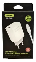 Fuente Ecopower EP-7050 Blanca 3 USB-C/20W PD