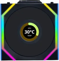 Cooler para Gabinete Lian Li Uni Fan SL Wireless LCD 120 12RSLLCD1W1B Argb Reverse Blade