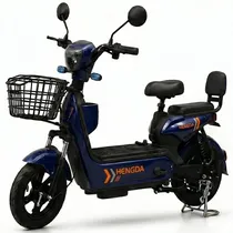 Moto Elétrica Hengda YQ-JY 350 Watts Autonomia 35 KM com NFC - Azul Escuro