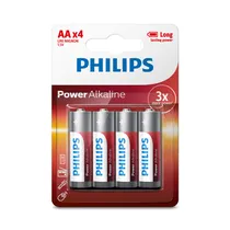 Pilha Philips Alcalina AA X 4 LR6P48/97 Unidades