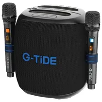 Speaker G-Tide Thunderbass - 100W - Bluetooth - com 2 Microfones - NFC - A Prova D'Água - Preto