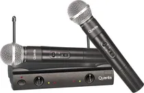 Microfono Quanta QTMIC103 Wireless 2MIC/Black/Bivolt