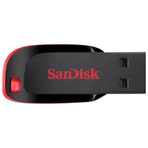 Pendrive Sandisk Cruzer Blade SDCZ50-064G-B35 de 64GB USB - Black/Red