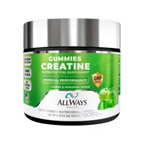Suplemento Allways Creatine Manzana Verde 60 Gummies