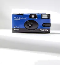Camara Descartable Yashica 27 Exp Iso 400 Blue