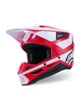Casco Alpinestars s-M3 Heat Ece 22.06 - Red/White/Black Glossy / M