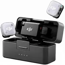 Microfone Sem Fio Dji Mic Mini 2 com USB-C - Preto/Branco Transparente (Anatel)