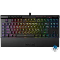 Teclado Gamer Mecânico Redragon K587RGB-Pro Magic-Wand Pro USB / RGB / Blue / Inglês - Preto