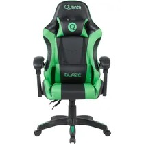 Cadeira Gamer Quanta Blaze QTSG3 - com Apoio Cervical - Ajustável - Preto e Verde