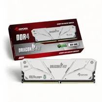 Memória Keepdata Dragonfly, DDR4 8GB (1X8GB), 3600MHZ, KDH36C18W/8G, Branco