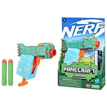 Brinquedo Nerf Microshots Minecraft Guardian - Lançador de Dardos Compacto