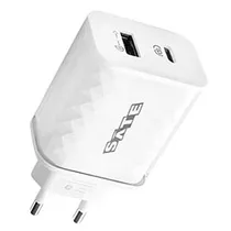 Carregador Tomada Satellite A-CC2001 USB / USB-C / 20W - Branco