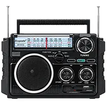 Rádio Portátil Ecopower EP-F310 Bluetooth / AM / FM / USB / TF - Preto
