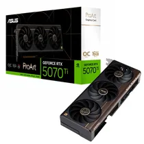 Placa de Vídeo Asus Geforce RTX5070TI Proart Oc, 16GB GDDR7, 256BITS, 1X HDMI 3X Displayport, RGB, 90YV0NR0-MVAA00 PROART-RTX5070T