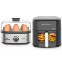Kit Fritadeira Airfry Electrobras EBAF-65D 220V+Herv. de Ovo EBEG-06