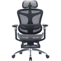 Cadeira de Escritório Ergonômica Sihoo C300-B101 Pro 6D com Suporte Lombar Dinâmico - Preto