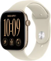Apple Watch S12 (GPS) Caixa Alumínio Light Gold 46MM Pulseira Sand M/L A3584 MJEP4LS