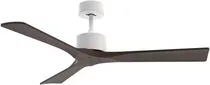 Ventilador de Teto Joog SV1 White/Nogal Bivolt - Decorativo Silencioso com Controle