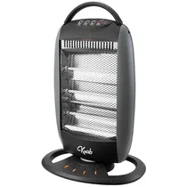 Aquecedor Krab KBE01200 1.200 Watts com Termostato Ajustável 220V ~ 50/60 HZ - Cinza/Preto