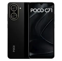 Celular Xiaomi Poco C71 64GB 4GB Ram Dual Sim Tela 6.88" - Preto (Global)