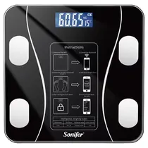 Balança Digital Sonifer Body Fast Scale SF-1913 - Até 180KG - Bluetooth - Preto