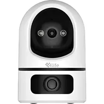 Câmera de Vigilância IP 4LIFE FLU25X Dual 3 MP - Branco