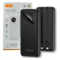 A'Gold Pro Cargador Portatil BTE-08A (Anatel) 3.1A 10000MAH Negro
