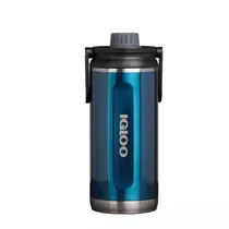 Garrafa Igloo 1L SSTL Chug BTL Azul Moderno c/Manija 4P 71091