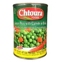 Chtoura Green Peas With Carrots 400G