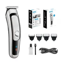 Cortador de Cabelo HTC AT-505 Recarr. Black/Cinza*