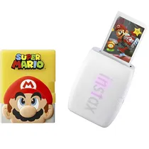 Impressora para Smartphone Fujifilm Instax Mini Link 3 + Capa de Silicone Super Mario - Branco