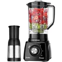 Liquidificador Mondial Turbo Power L-99-FB com 500W/3 Velocidades/220V - Preto